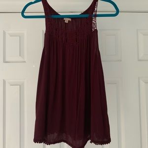 Maroon tank top